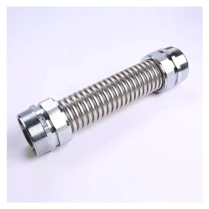 304 316 Stainless Steel Flexible Bellow Metal Flange Braided Hose