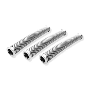 304 316L Stainless Steel Sanitary Vacuum Corrugated Flexible Hose KF16-KF50 ISO Compliant
