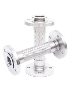 304 Flange Bellows Stainless Steel Braided Hose 316 Metal Expansion Joint Compensator Loose Flange Steam Application Low