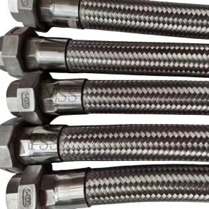 304 Stainless Steel Bellows Metal Braided Mesh Hose 2 Minutes 3 Minutes 1 Inch High Temperature and High Pressure Steam Pipe