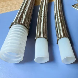 304 Stainless Steel Braided Spiral Corrugated Acid Alkali Resistant Hydraulic Brake Hose with Cutting Service for Fuel System