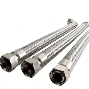 304 Stainless Steel Corrugated Pipe Steam 1 Inch Explosion Proof Metal Industrial Woven Mesh Steel Wire Hose