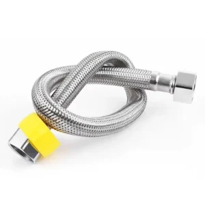 304 Stainless Steel Faucet Braided Water Pipe 1/2 Inch Hot and Cold Water Faucet Inlet Hose Heater Flexible Connecting Pipe
