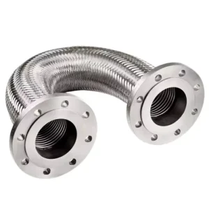 304 Stainless Steel Flanged Flexible Metal Hose Corrosion Resistant Durable Hose for Industrial Pipeline Projects