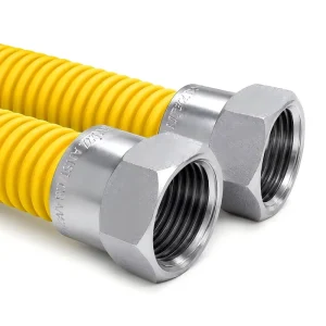 304 Stainless Steel Flexible Hoses for Gas, Dryers, Stoves, Water Heaters, and Gas Stoves
