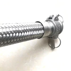 304 Stainless Steel High Pressure Industrial Use Steam Water Oil Pipe Steel Wire Braided Flexible Polished Surface Pipe
