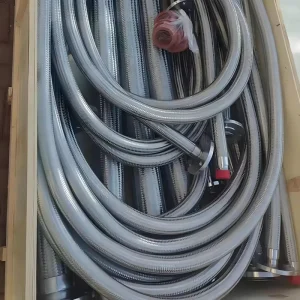304 Stainless Steel Wire Braided Explosion proof Flexible CUPC Certified Bathroom Use Single Hole Faucet Hose