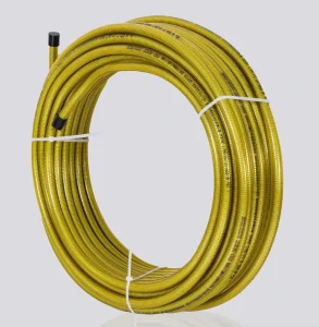 304 or 316L Stainless Steel Wire Braided Flexible Metal Hose Gas Pipe Coiled 1/2 Stainless Steel Corrugated Hose for Gas System