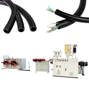 30m min Speed PP PE Single Wall Corrugated Hose Making Machine PVC Corrugated Electrical Conduit Tube Extruder Production Line