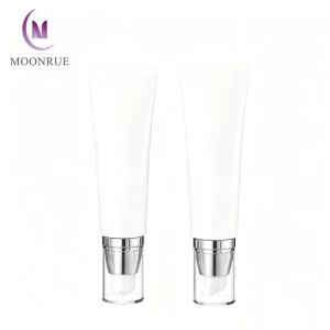 30ml 50ml Cosmetic Squeeze Tubes with Duckbill Airless Pump Heads Empty Refillable Containers Foundation Lotion Plastic Tube