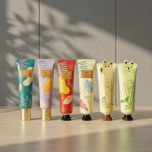 30ml 50ml Plastic Cosmetic Cute Cartoon Hand Cream Tube Soft PE Easy Squeeze Lotion Tube with Printed Logo