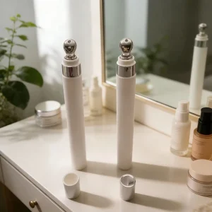 30ml Eye Cream Tube Glossy Plastic Screw Cap Applicator Massage Tube for Skincare Packaging