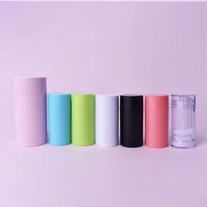 30ml Plastic Round Empty Deodorant Roll-On Bottle Cylinder Shape with Screw Cap Seal Antiperspirant Tube