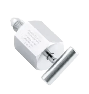 316 Stainless Steel Bleed Valve 30000 PSI Acid Compatible Needle Type 1 Way Manual Operated 1 4 in 3 8 in