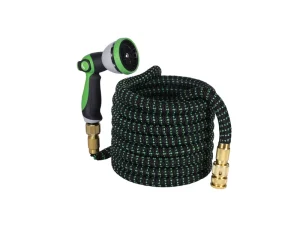 3300D Bungee Hose 25FT 3 Times Expandable Brass Connector 10 Function Spray Gun Anti UV Corrosion resistant