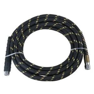 33FT Black High Temperature Steam Hose 10M High Pressure Car Washer Hose Steam Cleaners Water Hose