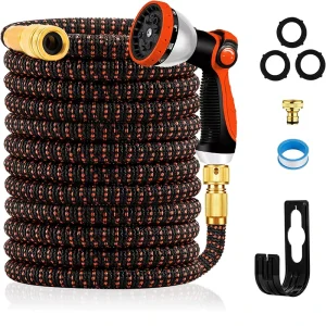 3450D Latex Rubber ANSI Standard 3/4” Diameter Expandable 3x Capacity Garden Watering Hose