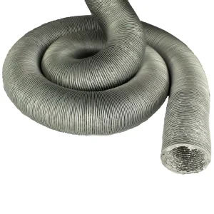35mm-350mm Aluminum Foil Air Duct 10m Flexible Exhaust Hose for Home Kitchen Hospital Industrial Chinese Design