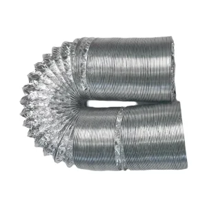 360 Bendable Flexible Aluminum Duct Hose CR125 100mm 4Inch Thickened Flame Retardant Ventilation Pipe Kitchen AC SAA CE Fans