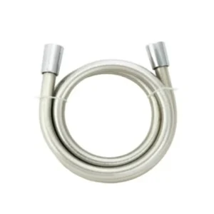 3D Model Design Modern Reinforced PVC Smooth White Shower Hose 1.5m Antitwist Brass Connections Lifetime Warranty