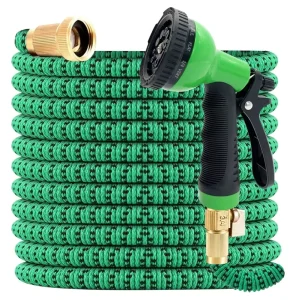 3X Expandable Magic Hose Lightweight High Pressure Customizable Garden Hose with Brass Connector for Watering & Car Washing