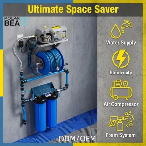 3kW Electric Car Wash Machine PB Pro 001 165Bar High Pressure Washer Stainless Steel Water Filter Hose Reel Car Detailing