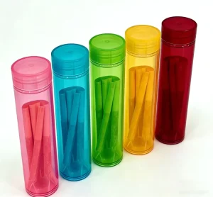 3pack 5pack 7pack Childproof Plastic PET Transparent Test Tube Bottle with Bayonet Tube
