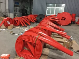 4”-12” High Pressure Ducting TPU Lay Flat Agriculture Water Slurry Mud Flexible Red Drag Hose