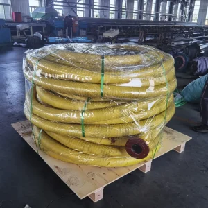 4-20 Inch Heavy Duty Large Diameter Rubber Dredging Hose Anti-Abrasion Slurry Transfer Hose With Fixed Flange Connection
