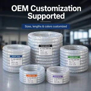 4 5 6 Inch Food Grade Flexible Steel Wire Wound Reinforcement Hose for Water Fluid Dust MineWith REACH RoHS Test
