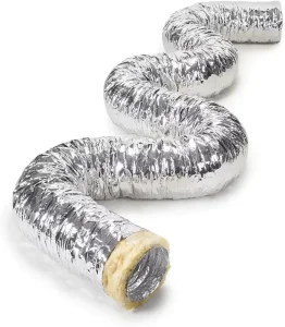 4 6 8 10 Inch Insulated Flexible Ventilation Duct Hose 6m 10m Exhaust Air Ducting for Heating Cooling Air Conditioning HVAC
