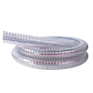 4” 6” 8” Inch High Pressure Flexible Clear PVC Suction Hose with Spiral Steel Wire Reinforcement
