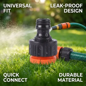 4/6-point Nipple Quick Connector for Gardening Irrigation Plastic Durable Garden Accessories Quick Connector