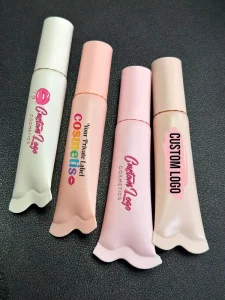 4 Colors Cute Lip Gloss Squeeze Tubes Private Label Cosmetic Plastic Empty Tube