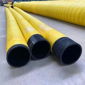 4 Inch 1000mm Black Wear Resistant Aging Resistant Flexible Rubber Hose 40C to +100C Sand Suction Discharge