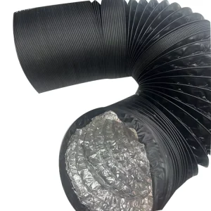 4 Inch 3M Flexible Black PVC Aluminum Ducting Hose Tubing Pipe for Ventilation System