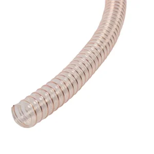 4 Inch Clear PU Flexible Steel and Copper Wire Air Ducting Hose Made in China
