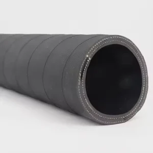 4 Inch EPDM Rubber Water Suction Hose with Helix Steel Wire Soft Tubing Black Color NR & SBR Synthetic Rubberwrapped Surface