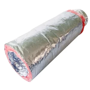 4″ Inch Flexible Aluminum Ducting Hose Insulated R-6.0 Air Duct Pipe 25′ Feet Long
