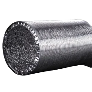4 Inch HVAC Air Duct Hose Single Layer Aluminum Foil Heat Resistant for School 1 Year Online Technical Support Free Spare