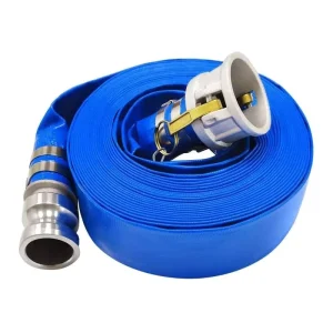 4″ Inch Layflat PVC Water Pump Hose 100mm Drainage Discharge Pipe Flexible High Pressure Irrigation Hose 6mm Thickness”