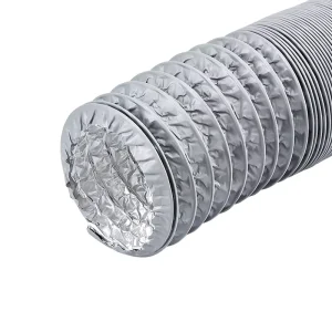 4 Inch PVC Air Vents Aluminum Ventilation and Aluminium Foil Flexible Pipe Grill for Exhaust Fans for Hospitals Gyms Halls