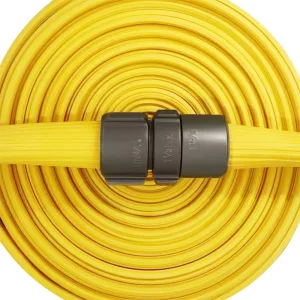 4-Layer Durable Flexible Lay Flat Fire Hose 50N Adhesion Strength Industrial Fire Fighting Equipment Accessory