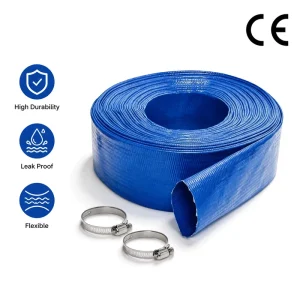 4 inch 30 meter Blue PVC Hose High pressure Explosion proof ISO Certified Suitable for On site Drainage