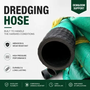 4-inch 6-inch and 8-inch Small Dredging Rubber Hoses River Dredging and Sand Pumping Flange Hoses Available in Stock