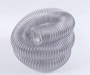 4 inch x 10 meter Heavy Duty Flexible Clear PVC Dust Collection Hose Puncture Resistant for Dust Debris Fumes Plastic Tubes