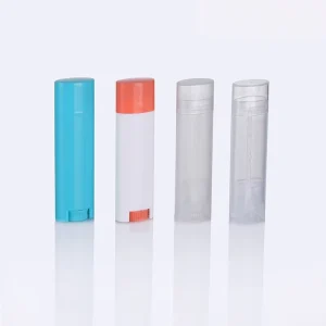 4.5g Plastic Empty Lip Balm/Lip Gloss Tube Container Custom Transparent Cosmetic Packaging with 20mm Diameter DIY Travel