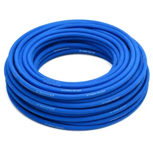 4000PSI High Pressure Silicone Washing Hose Black Blue SAE R2 Steel Reinforced 1.2mm Wall Thickness Flexible Wear Cutting