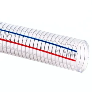 40mm Durable Reinforced Transparent PVC Steel Wire Hose with Anti Corrosion for Industrial Water Use