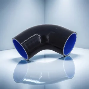 45 Degree Elbow Silicone Hose Black Outer Red Liner Reinforced Silicone Pipe for Auto Modification
